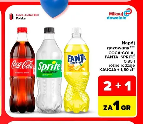 Napój gazowany Coca-Cola promocja w Carrefour Market