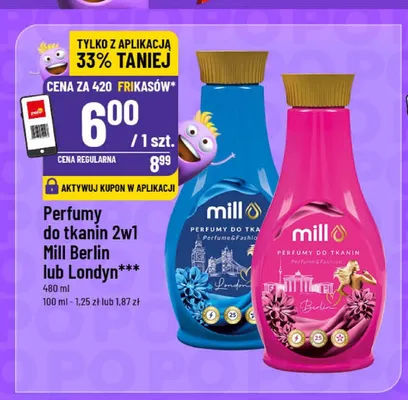 Perfumy do tkanin 2w1 Mill Berlin promocja w POLOmarket