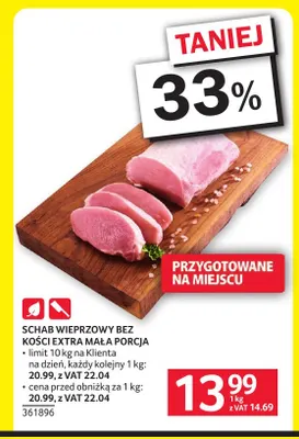 Schab wieprzowy bez kości extra mała porcja promocja w Selgros