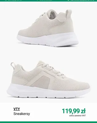 Sneakersy VTY promocja w Deichmann