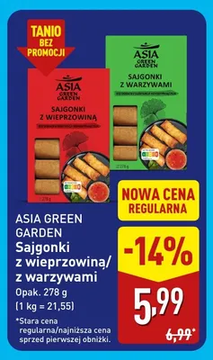 Sajgonki z wieprzowiną Asia Green Garden promocja w Aldi
