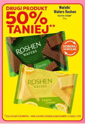 Wafelki Roshen Wafers Cocoa promocja w POLOmarket