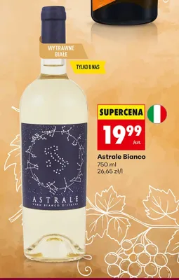 Wino białe Astrale Bianco promocja w Biedronka