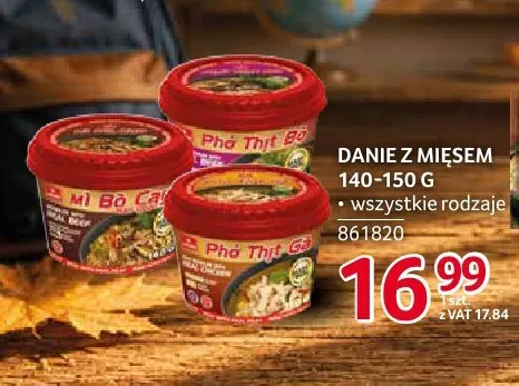 Danie z mięsem Phở Thịt Bò Vifon promocja w Selgros