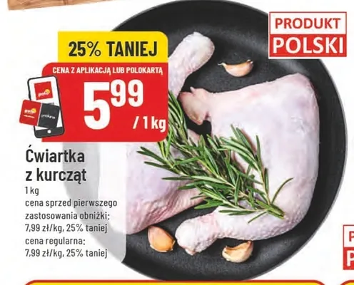 Ćwiartka z kurcząt promocja w POLOmarket