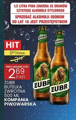 Piwo butelka zwrotna promocja w Wafelek