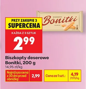 Biszkopty deserowe promocja w Biedronka