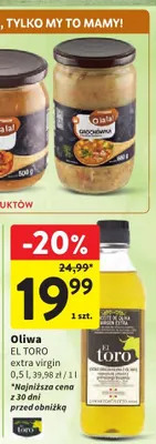 Oliwa El Toro extra virgin promocja w Intermarche