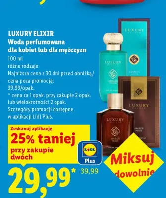 Woda perfumowana Luxury Elixir Arabian Flower promocja w Lidl