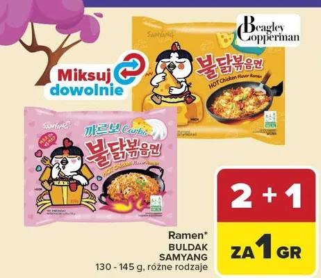 Ramen Buldak Samyang promocja w Carrefour Market