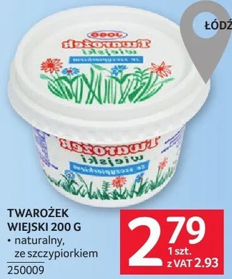 Twarożek wiejski 200 g naturalny, ze szczypiorkiem promocja w Selgros