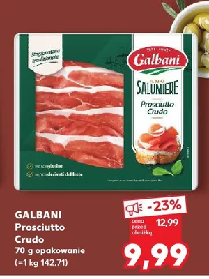 Prosciutto Crudo Galbani promocja w Kaufland