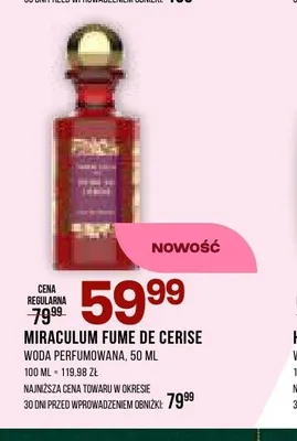 Woda perfumowana Miraculum Fume de Cerise promocja w Drogerie Natura