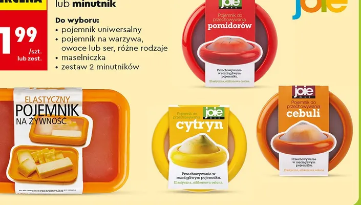 Pojemnik na żywność lub minutnik promocja w Biedronka