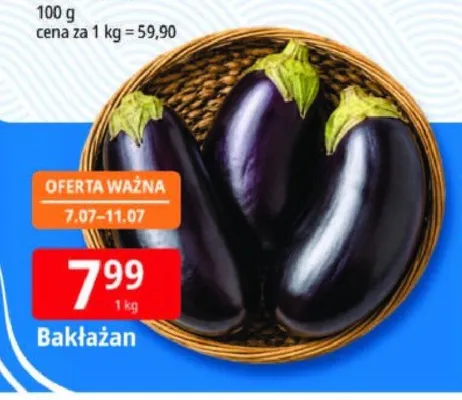 Bakłażan promocja w Leclerc