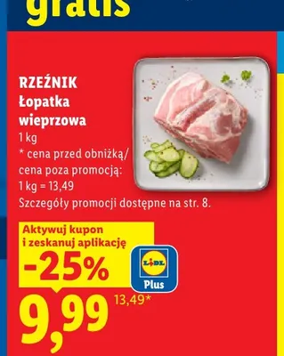 Łopatka wieprzowa Rzeźnik promocja w Lidl