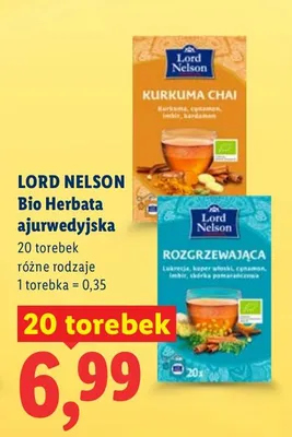 Bio herbata ajurwedyjska różne rodzaje promocja w Lidl