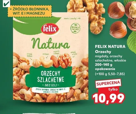 Orzechy Felix Natura Włoskie promocja w Kaufland