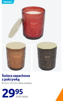 Świeca zapachowa z pokrywką Pomegranate Amber Ø 12,5x15,5 cm promocja w Action