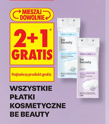 Płatki kosmetyczne owalne maxi Be Beauty promocja w Biedronka
