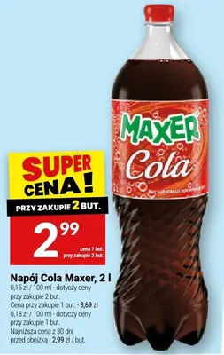 Napój Cola Maxer promocja w Twój Market
