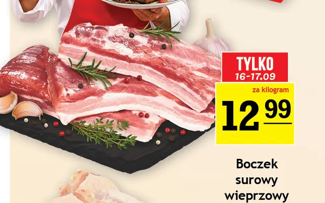 Boczek surowy wieprzowy promocja w Gram Market