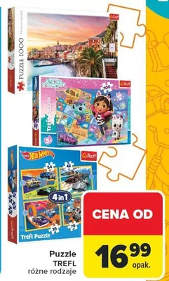 Puzzle TREFL różne rodzaje promocja w Carrefour