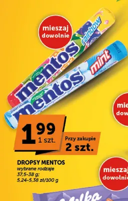 Dropsy Mentos Rainbow promocja w Euro Sklep