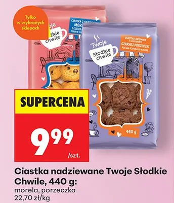 Ciastka nadziewane porzeczka promocja w Biedronka