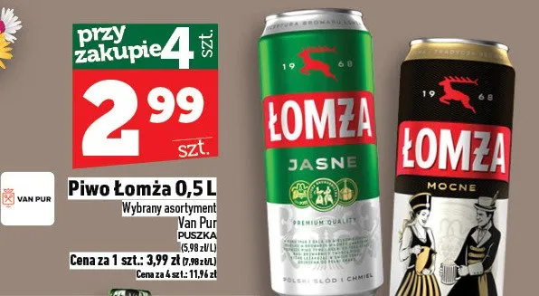 Piwo jasne promocja w TOPAZ