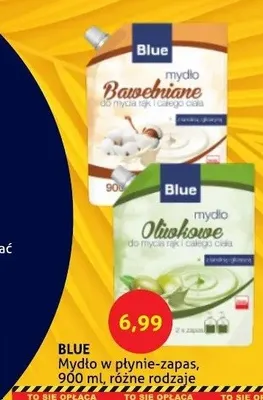 Mydło w płynie zapas Blue Oliwkowe promocja w Blue Stop