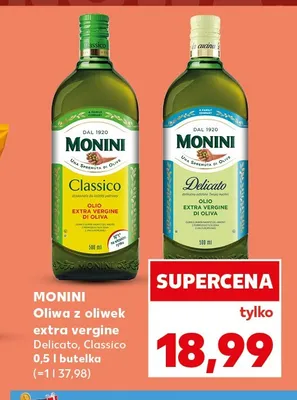 Oliwa z oliwek extra vergine Monini Delicato promocja w Kaufland