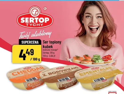Ser topiony kubek Sertop - wybrane rodzaje promocja w POLOmarket