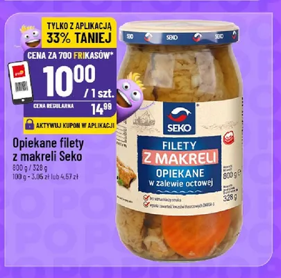 Opiekane filety z makreli Seko promocja w POLOmarket