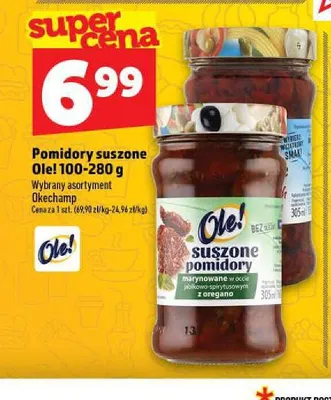 Pomidory suszone z oregano Ole! promocja w TOPAZ