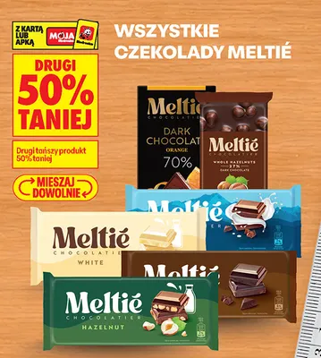 Czekolada White Meltié promocja w Biedronka