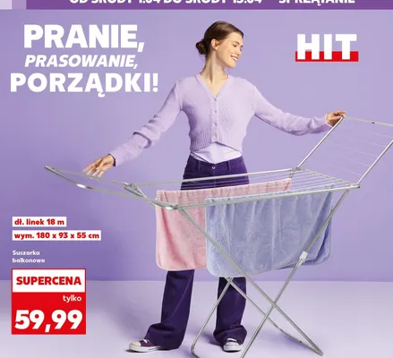 Suszarka balkonowa promocja w Kaufland