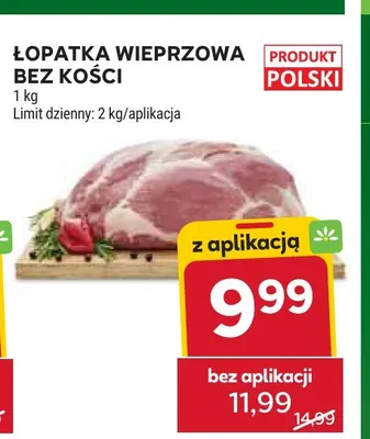 Łopatka wieprzowa bez kości promocja w Stokrotka