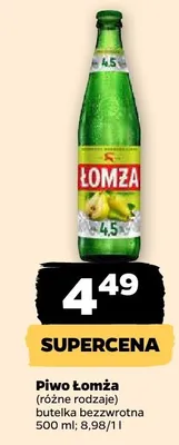 Piwo Łomża promocja w Netto