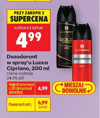 Dezodorant w spray'u Gold driver promocja w Biedronka