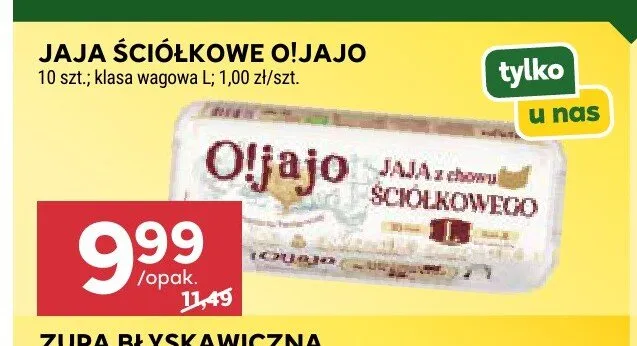 Jaja ściółkowe O!Jajo klasa wagowa L promocja w Stokrotka