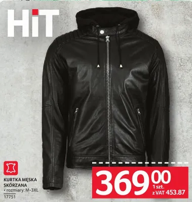 Kurtka męska skórzana promocja w Selgros