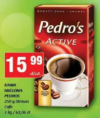 Kawa mielona Pedro's Active promocja w Chorten