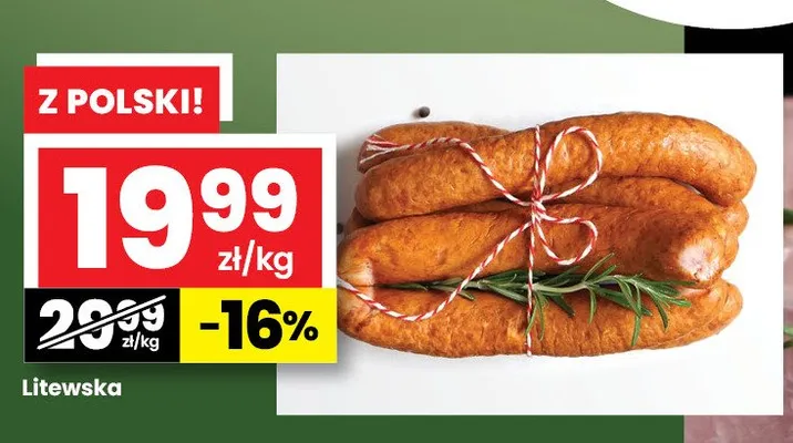 Kiełbasa Litewska promocja w emma MARKET