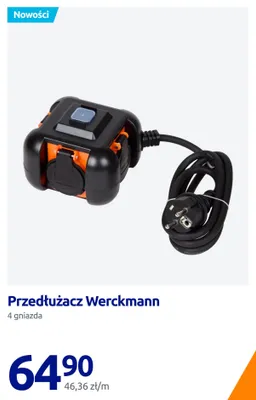 Przedłużacz Werckmann 4 gniazda promocja w Action