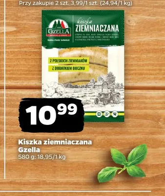 Kiszka ziemniaczana Gzella promocja w Netto