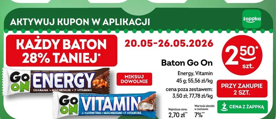 Baton Go On promocja w Żabka