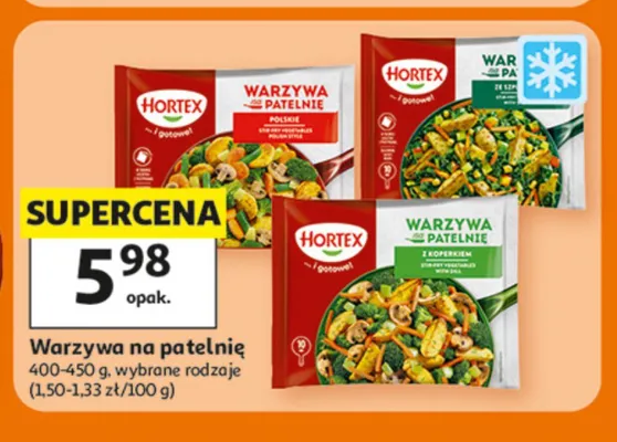 Warzywa na patelnię Hortex promocja w Auchan
