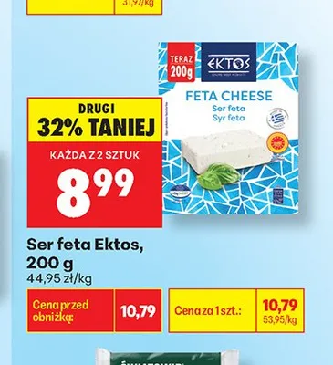 Ser feta Ektos promocja w Biedronka