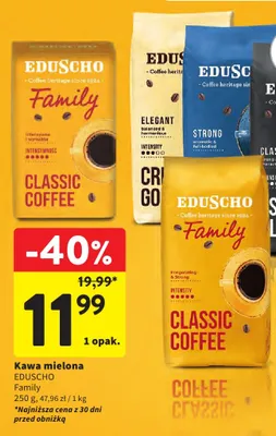 Kawa mielona Eduscho Family promocja w Intermarche